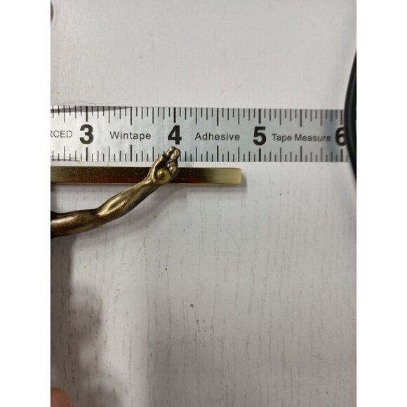 VTG Brass Metal Inri Crucifix Cross w/ Jesus Christ Religious Wall Hanging Decor - Picture 7 of 7